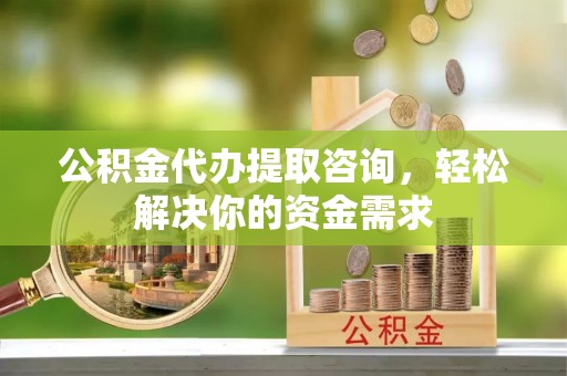 精准公积金代办提取咨询，轻松解决你的资金需求