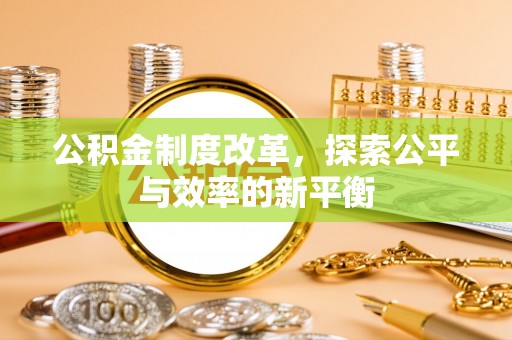 精准公积金制度改革，探索公平与效率的新平衡