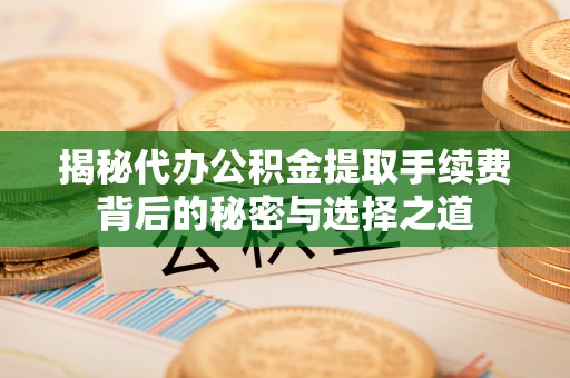 精准揭秘代办公积金提取手续费背后的秘密与选择之道