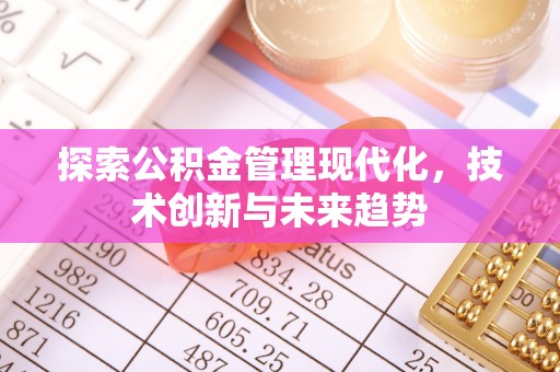 精准探索公积金管理现代化，技术创新与未来趋势