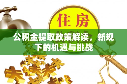 精准公积金提取政策解读，新规下的机遇与挑战