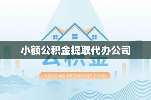 精准小额公积金提取代办公司