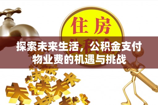 精准探索未来生活，公积金支付物业费的机遇与挑战
