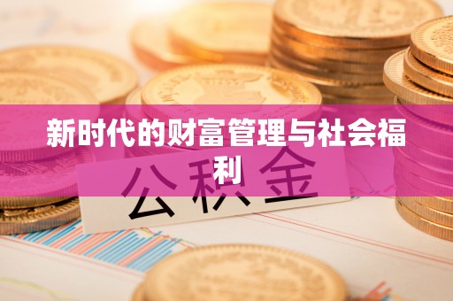 精准新时代的财富管理与社会福利