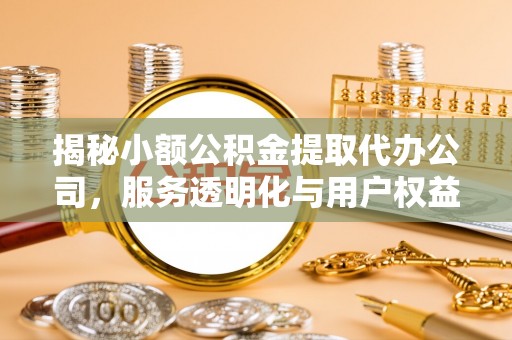 精准揭秘小额公积金提取代办公司，服务透明化与用户权益保障