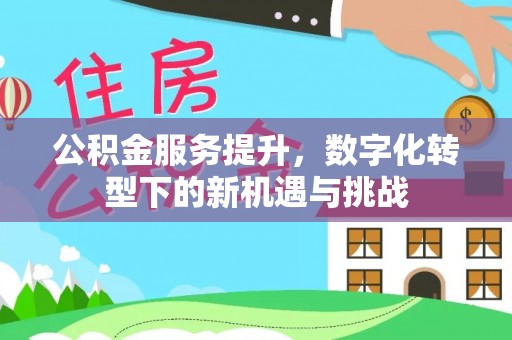 精准公积金服务提升，数字化转型下的新机遇与挑战
