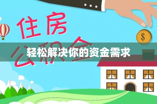 精准轻松解决你的资金需求