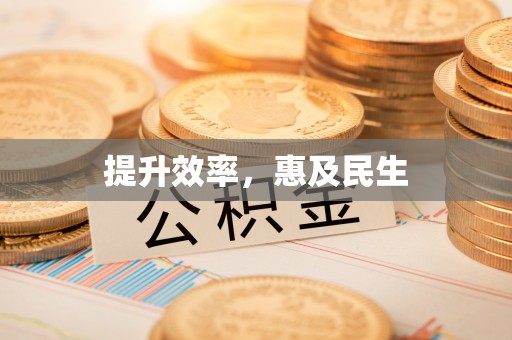 精准提升效率，惠及民生