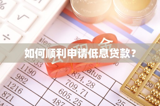 精准如何顺利申请低息贷款？