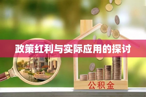 精准政策红利与实际应用的探讨