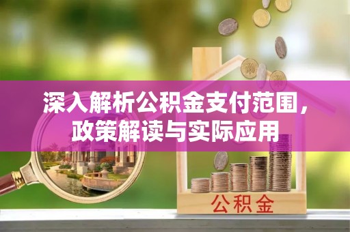 精准深入解析公积金支付范围，政策解读与实际应用