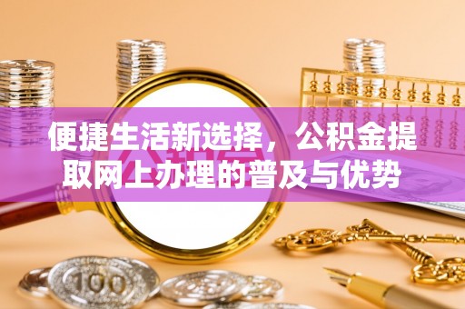 精准便捷生活新选择，公积金提取网上办理的普及与优势