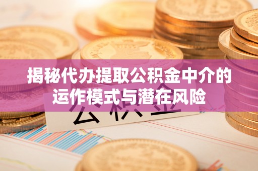 精准揭秘代办提取公积金中介的运作模式与潜在风险