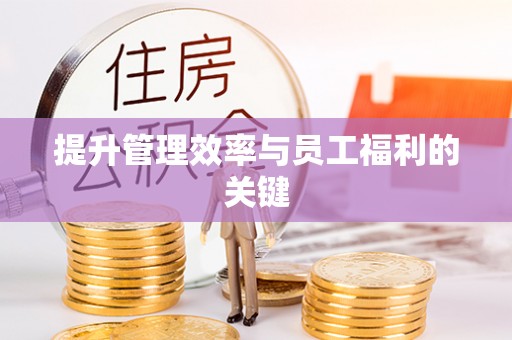 精准提升管理效率与员工福利的关键