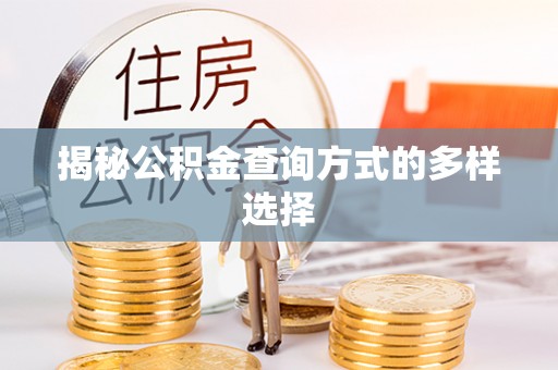 精准揭秘公积金查询方式的多样选择