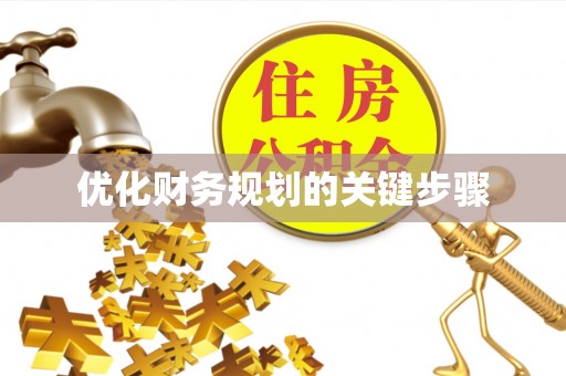精准优化财务规划的关键步骤