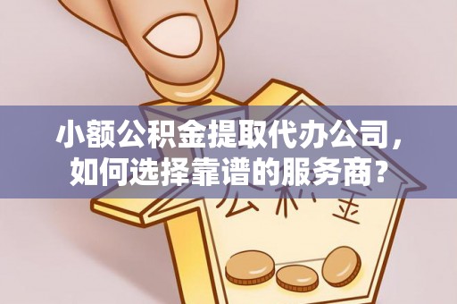 精准小额公积金提取代办公司，如何选择靠谱的服务商？