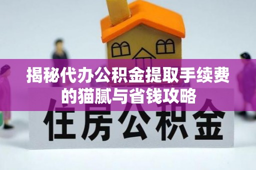 精准揭秘代办公积金提取手续费的猫腻与省钱攻略