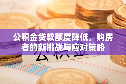 精准公积金贷款额度降低，购房者的新挑战与应对策略