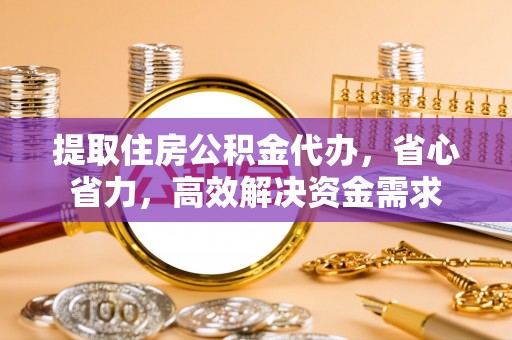 精准提取住房公积金代办，省心省力，高效解决资金需求