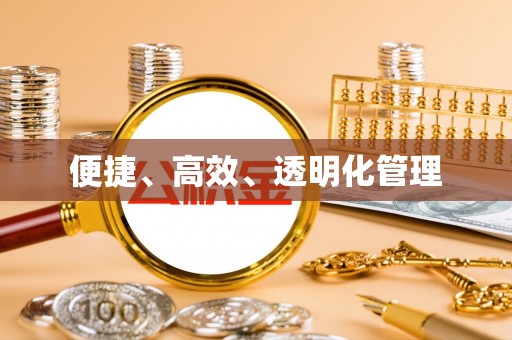 精准便捷、高效、透明化管理