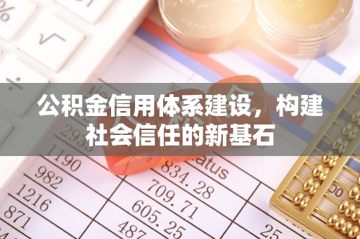 精准公积金信用体系建设，构建社会信任的新基石