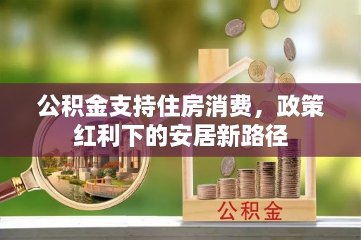 精准公积金支持住房消费，政策红利下的安居新路径
