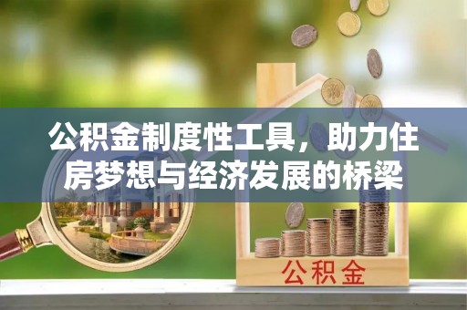 精准公积金制度性工具，助力住房梦想与经济发展的桥梁