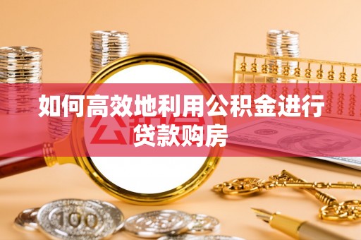 精准如何高效地利用公积金进行贷款购房