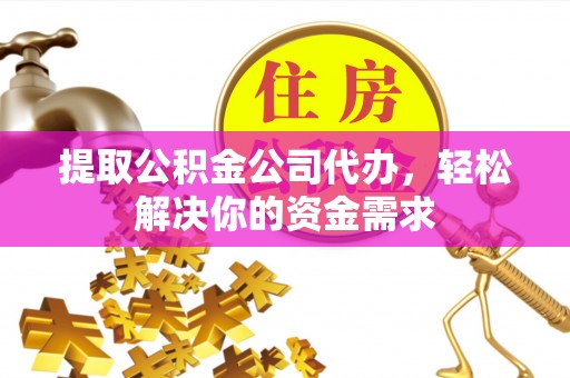 精准提取公积金公司代办，轻松解决你的资金需求