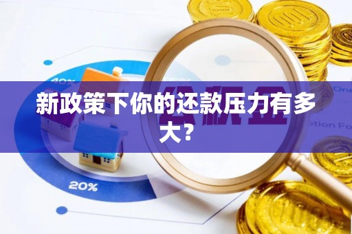 精准新政策下你的还款压力有多大？