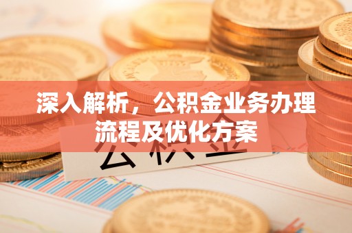 精准深入解析，公积金业务办理流程及优化方案